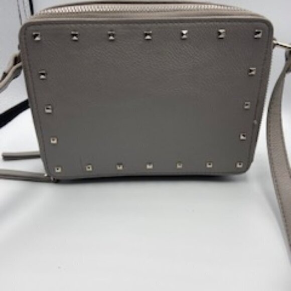 Nine West Gray Small Squared Cross Body Bag with Studs - Picture 3 of 8